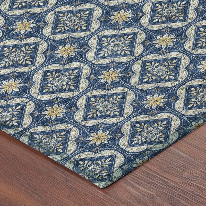 Machine Washable Indoor/ Outdoor Contemporary Granby Chantille Rug