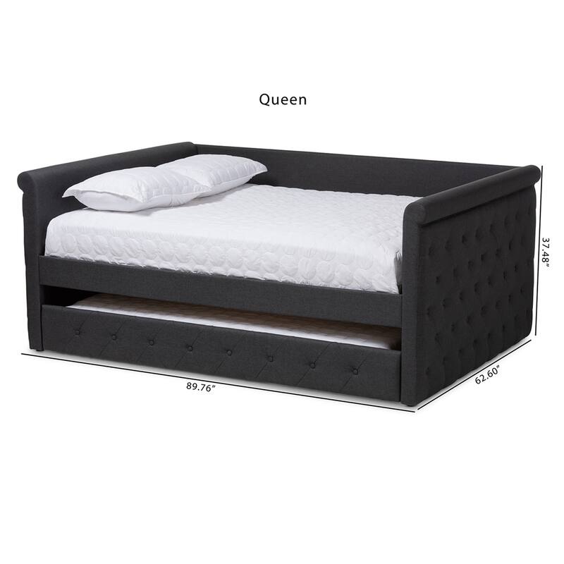 Modern and Contemporary Fabric Upholstered Size Daybed