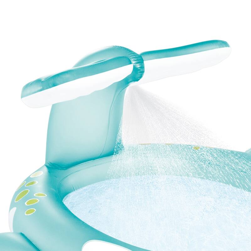 Intex 57440EP 79" x 77" x 36" Inflatable Whale Spray Kiddie Pool for Kids 2+ - 6.5