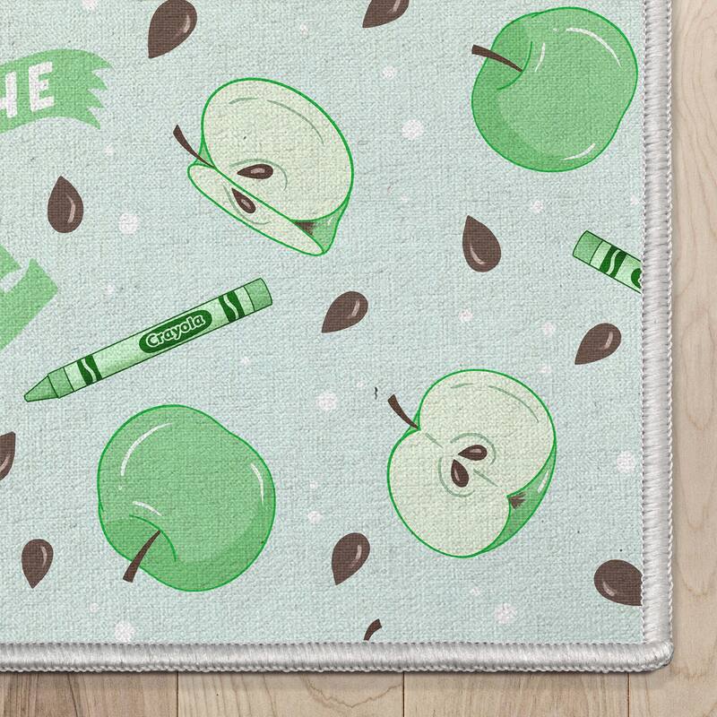 Crayola Kind to the Core Green Area Rug By Well Woven