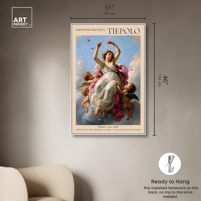 Flora in the Venetian Sky Canvas by Art Remedy