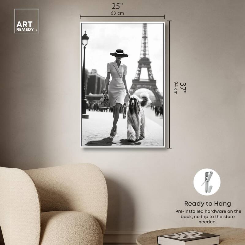 Fashionable Locks Noir Canvas by Art Remedy