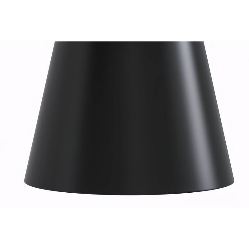 Prynn Dining Table with Round Top and Black Pedestal Base