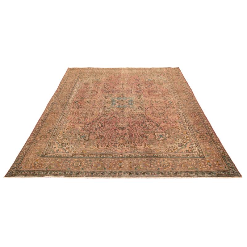 ECARPETGALLERY Hand-knotted Antalya Vintage Copper Wool Rug - 9'4 x 12'7