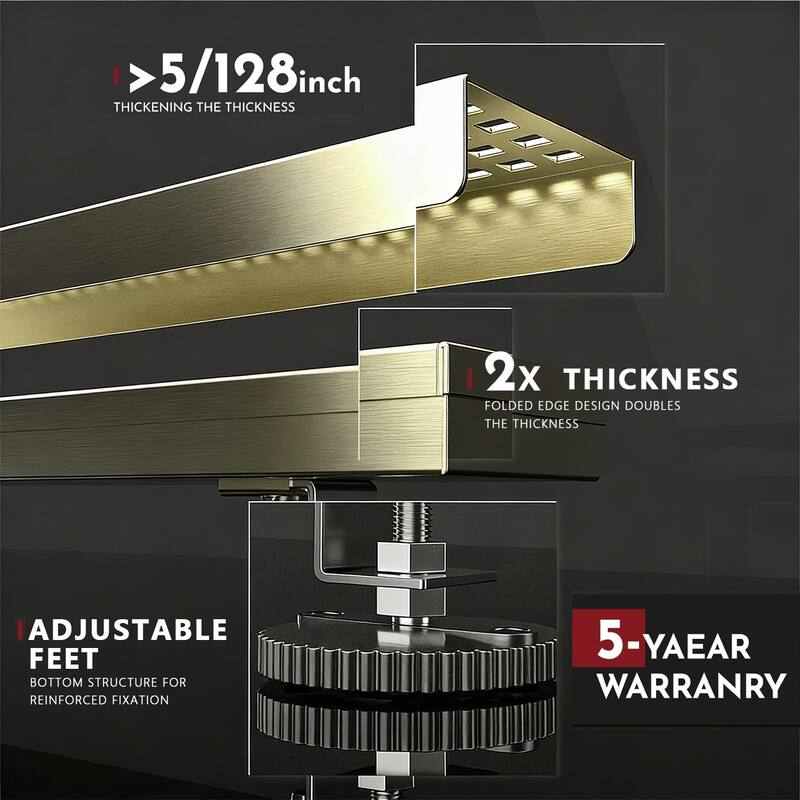 24-Inch Linear Shower Floor Drain, Square Hole Grate - 24 inch