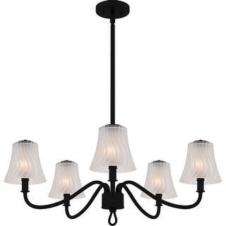 McKinney 5-Light Matte Black Chandelier