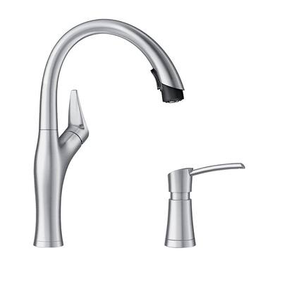 Blanco Artona Pull-Down Kitchen Faucet with Soap Dispenser - 2" x 8.63" x 15.75"