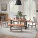 Option Antique Grey Chairs and Bench