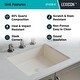preview thumbnail 5 of 4, Lexicon Platinum V330 Quartz Composite Rectangle Vanity Sink - Galaxy Beige