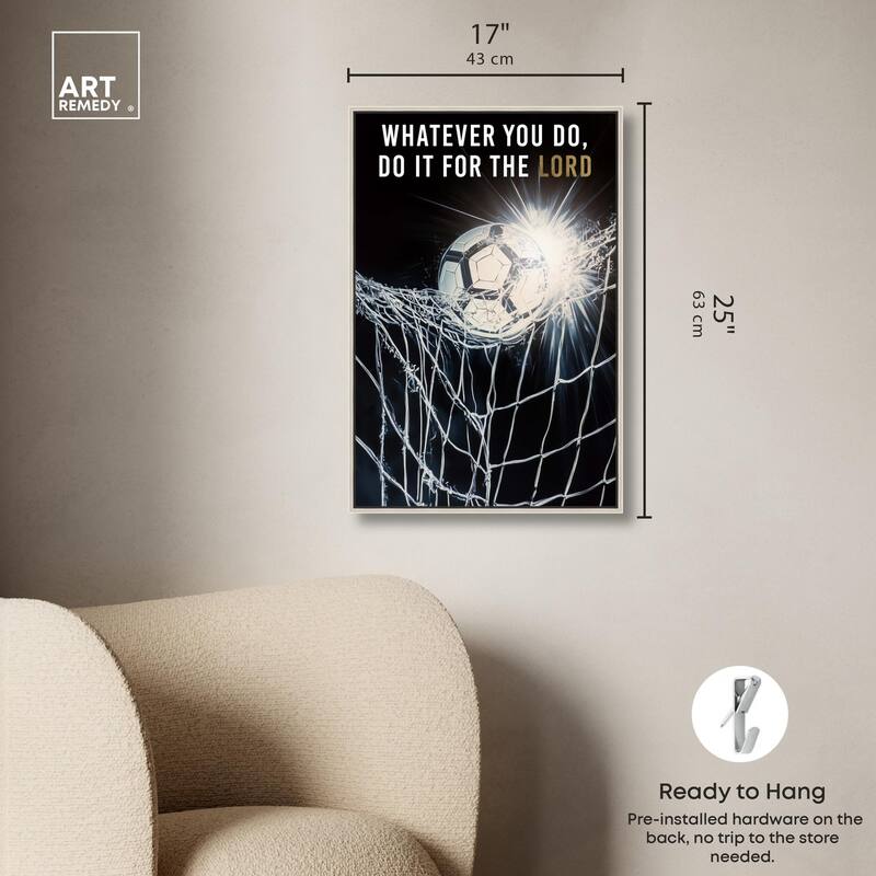 Do it for the Lord Soccer Canvas by Art Remedy