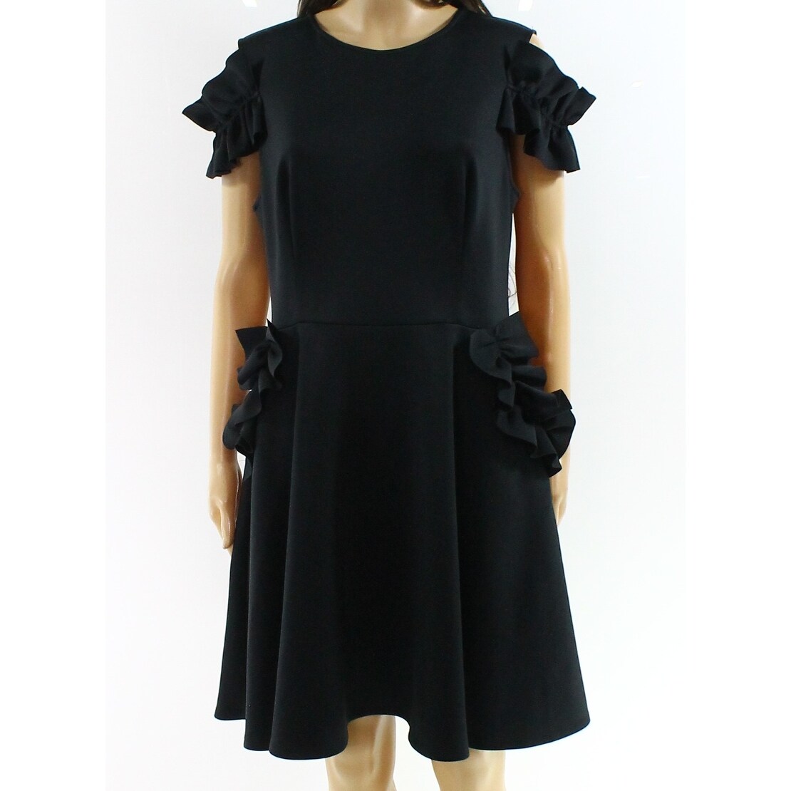 ted baker deneese ruffle detail dress