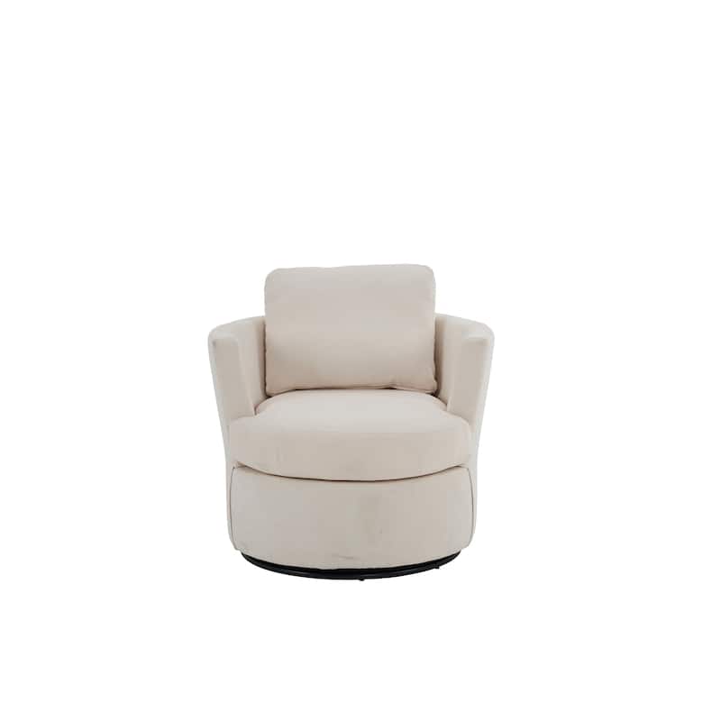 29.5" Polyester Swivel Arm Chair