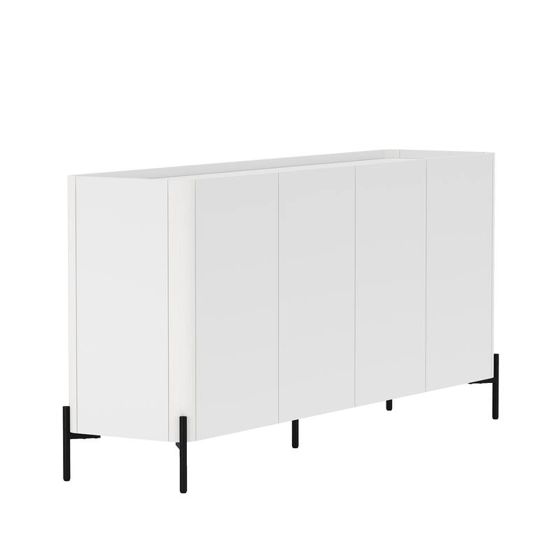Manhattan Comfort 2-Piece Modern Abbey Accent Cabinet and Sideboard Set