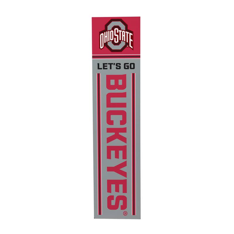 47" Double Sided Seasonal Porch Leaner, Ohio State University - 47" x 11.25"