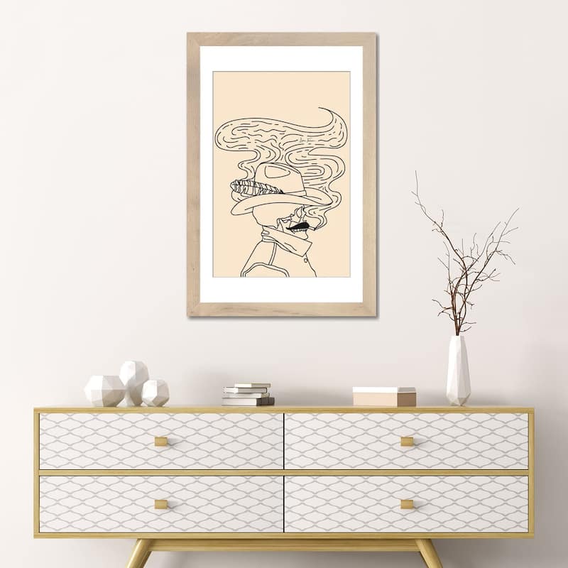 iCanvas "Love or Die Tryin' Cowhand in Cream" by Allie Falcon