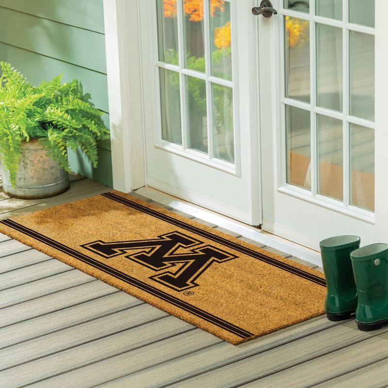 University of Minnesota Monochrome Indoor/Outdoor Coir Door Mat - 60" x 24"