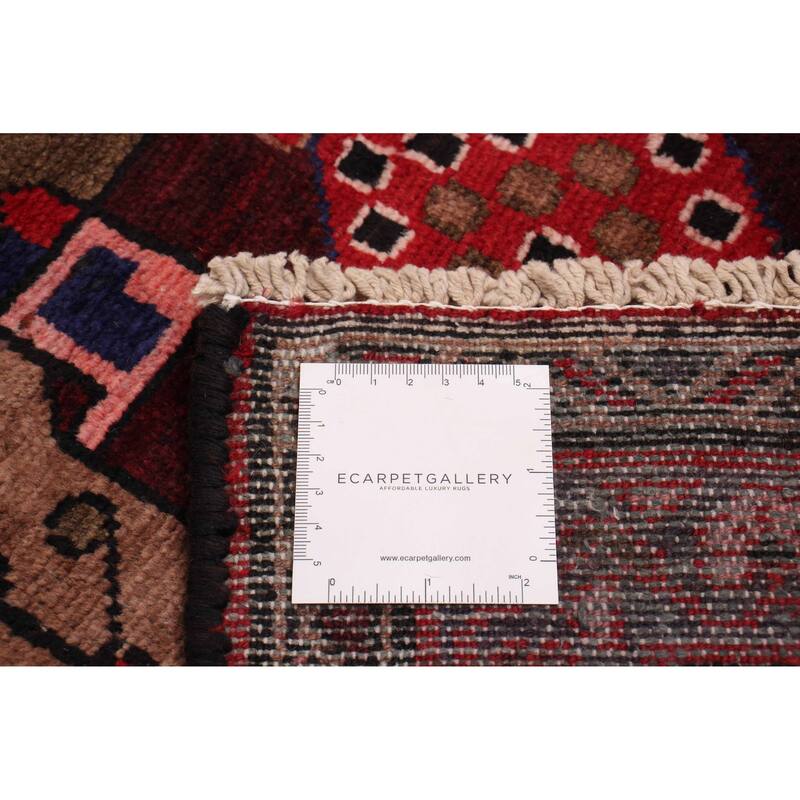 ECARPETGALLERY Hand-knotted Anadol Red Wool Rug - 3'4 x 10'0