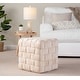 preview thumbnail 8 of 19, Silver Orchid Camilla Braided Square 16" Ottoman