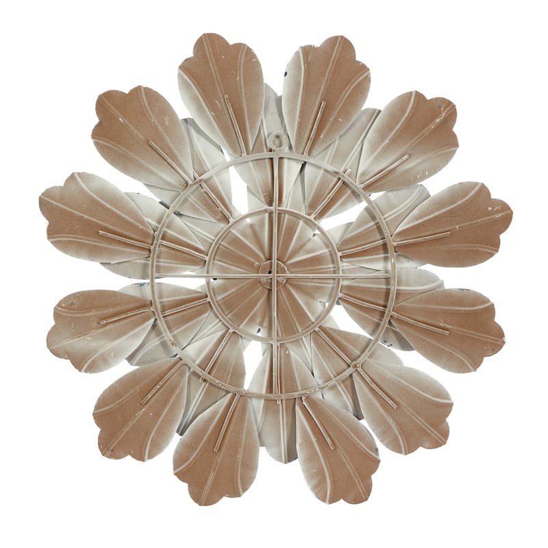 Metal Floral Wall Decor - Set of 3 Blue - Roche River Decor