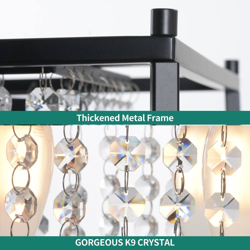 Moasis Round/Square Crystal Chandeliers Modern Hanging Light