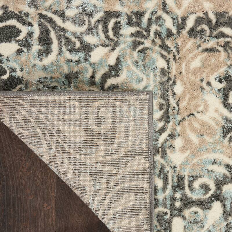 Nourison Marmara Contemporary Country Damask Area Rug