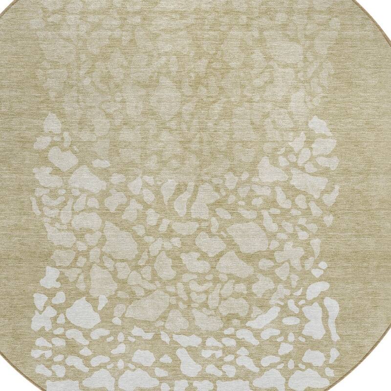 HomeRoots Abstract Transitional Rectangle Outdoor Rug