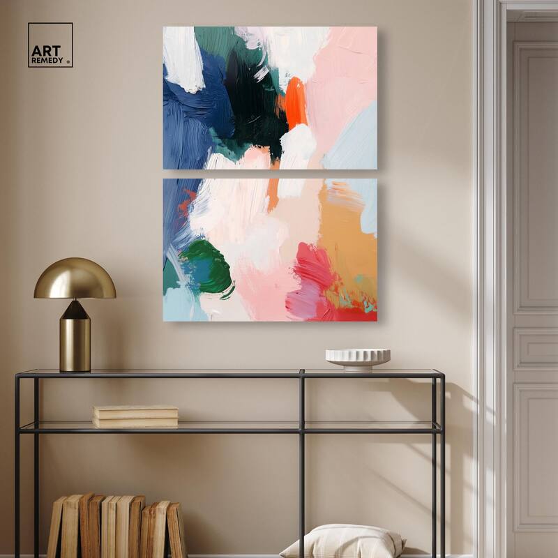 Spring Fever Canvas Set of 2 by Art Remedy, Gallery Wrapped