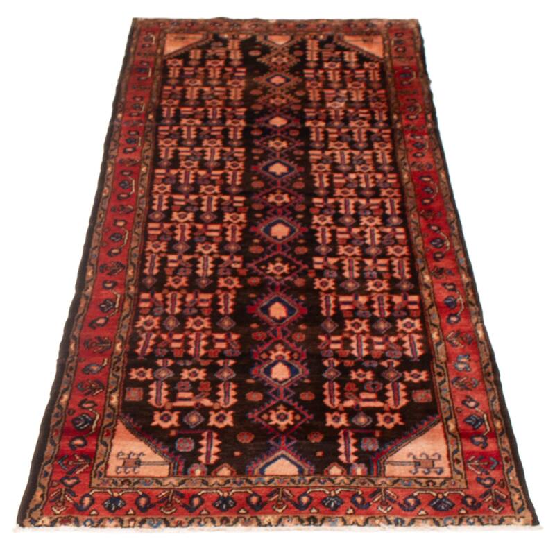 ECARPETGALLERY Hand-knotted Andelz Navy Wool Rug - 3'11 x 9'4