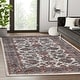 preview thumbnail 66 of 68, Superior Lille Classic Floral Medallion Indoor Runner or Area Rug 4' X 6' - Brown/Salmon