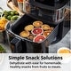 preview thumbnail 6 of 5, Aria 5Qt Panoramic Air Fryer, 180-Degree View, Generous Cooking Capacity, 10 Tailored Presets