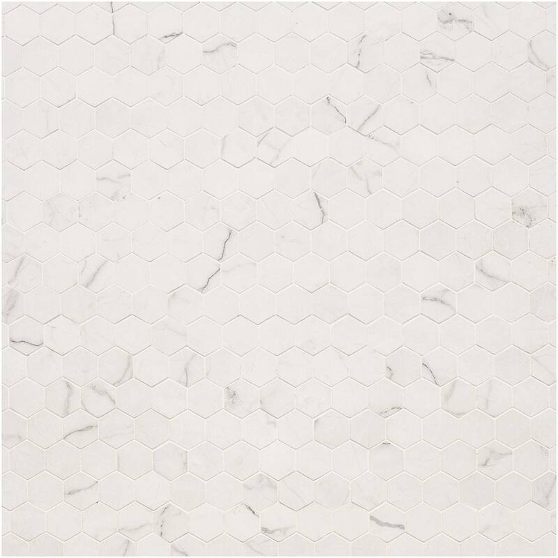 Ackland AKN-P-BE2X2HXM-CA Beldale - 12" x 12" Porcelain Geometric - Gravelle