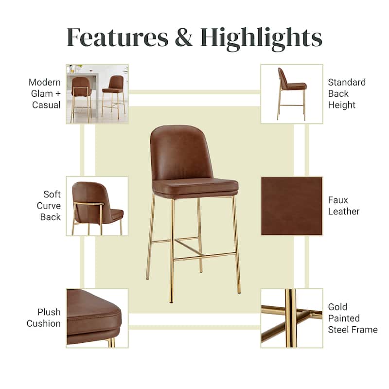 NPD Furniture Keisha Counter Stool (Set of 2)