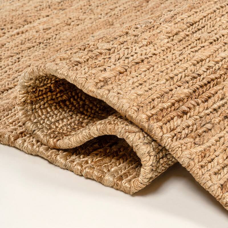 JONATHAN Y Zolak Rustic Beach House Wide Ticking Stripe Jute Rug