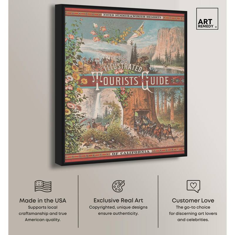 Tourists' Guide to California Canvas by Art Remedy