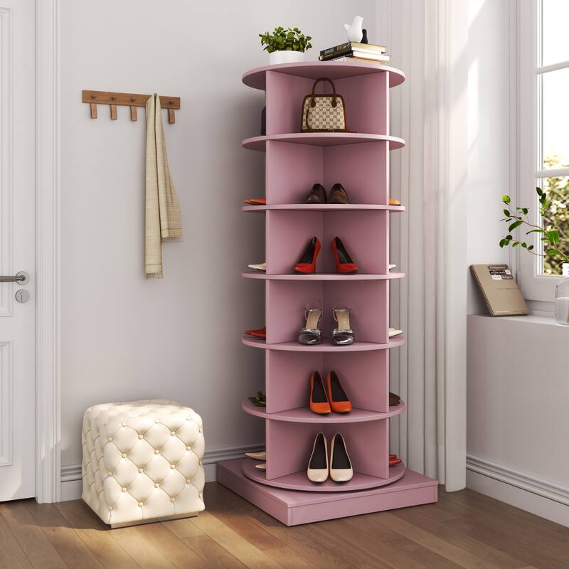 360 Rotating shoe cabinet 6 layers