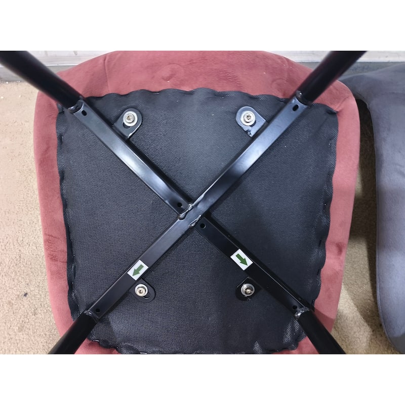 Dining Chairs Set of 4 with Metal Legs