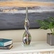 preview thumbnail 1 of 6, Multi Colored Glass Swirl Abstract Decorative Sculpture with Clear Base Multi Colored