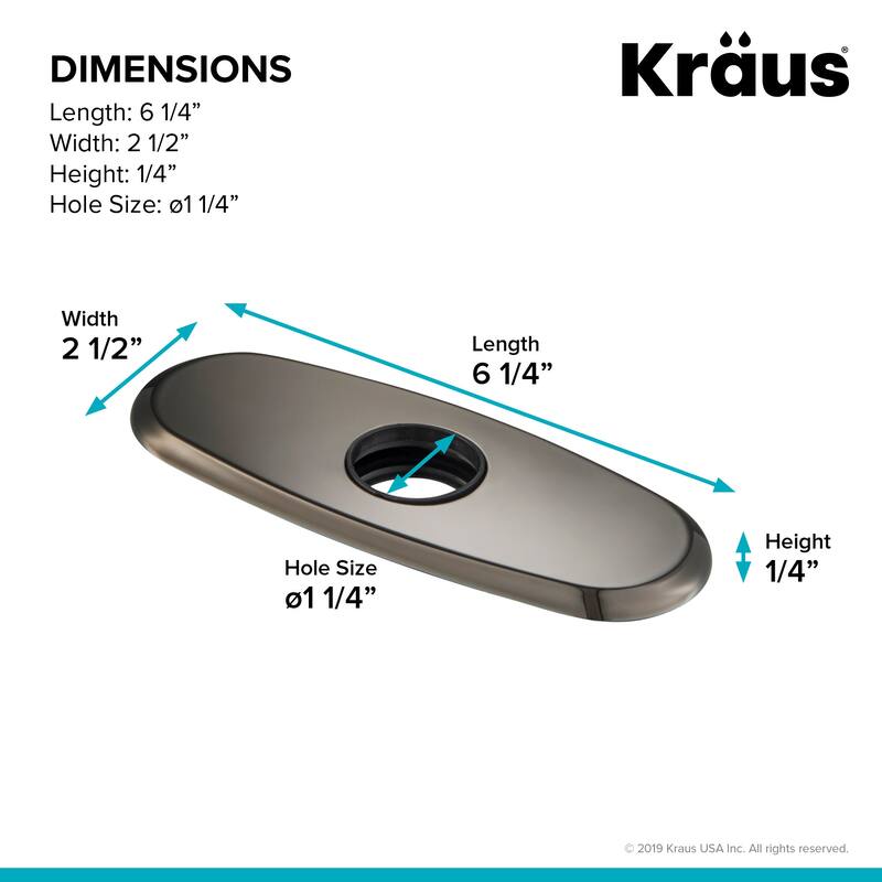 Kraus 6-1/4" Escutcheon Plate