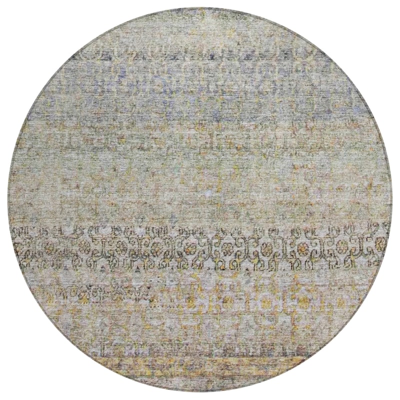 Machine Washable Indoor/ Outdoor Boho Ombre Chantille Rug