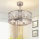 preview thumbnail 4 of 13, 20-In Nickel Caged Ceiling Fan with Light Remote(5-Blade)