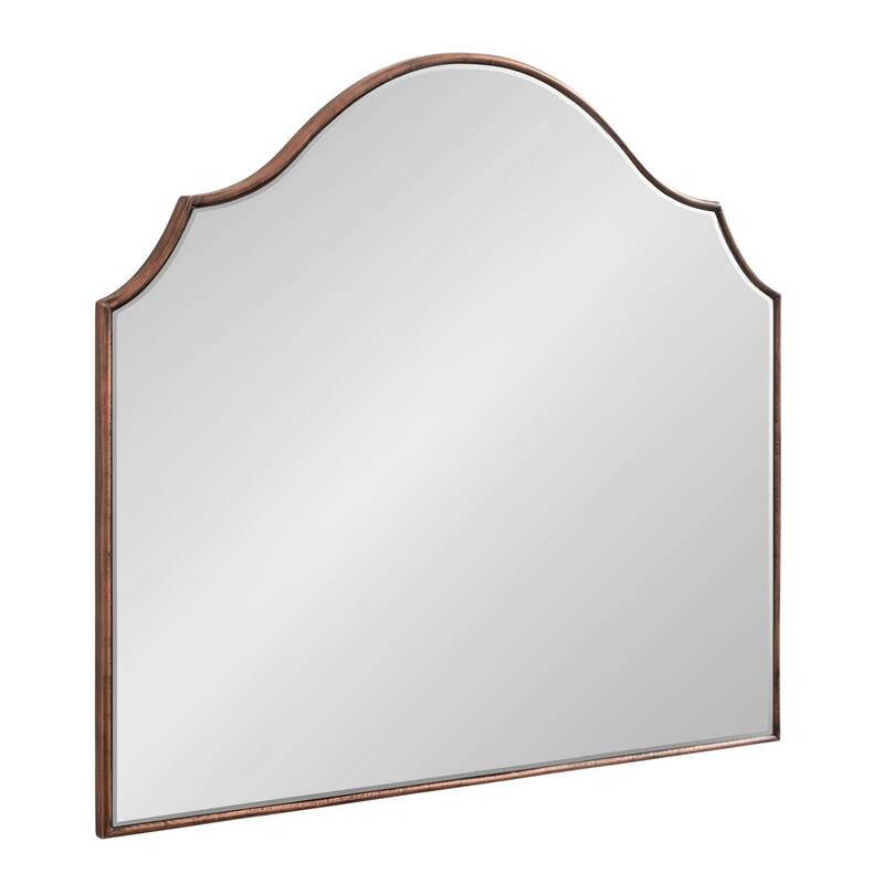 Kate and Laurel Leanna Framed Arch Wall Mirror - 28x32 - Bronze
