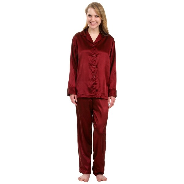 satin pajamas for women