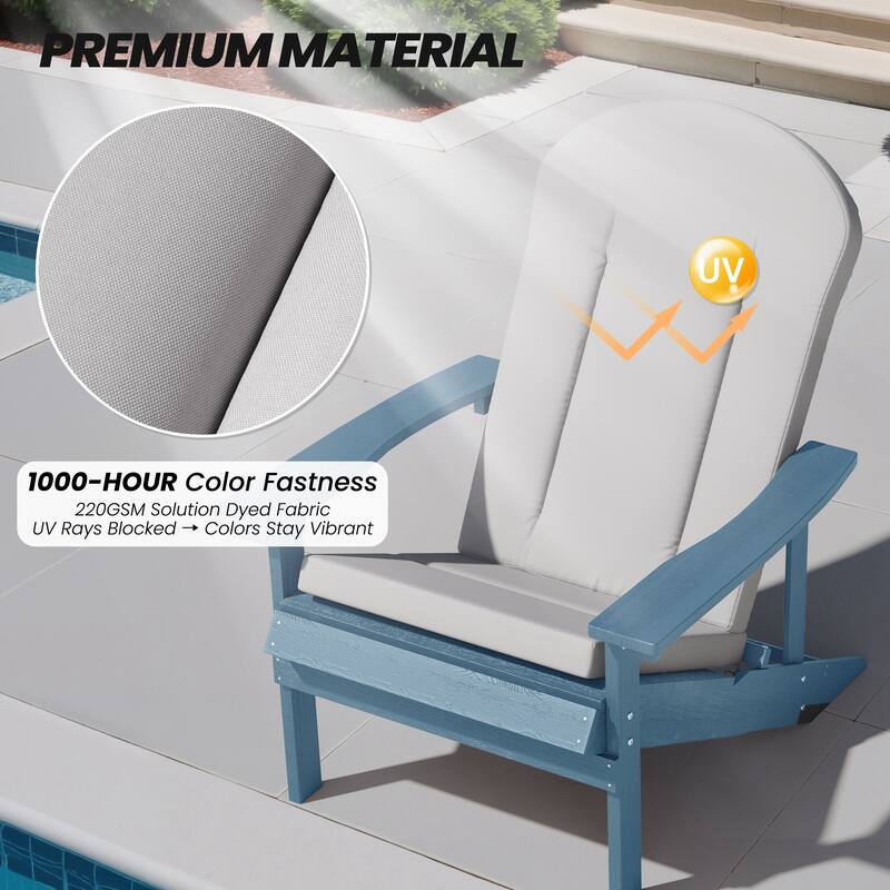 Adirondack Chair Cushion Patio Chair Pad for Indoor and Outdoor