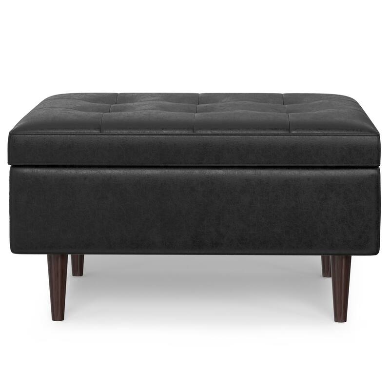 Shay Mid Century Small Coffee Table Storage Ottoman