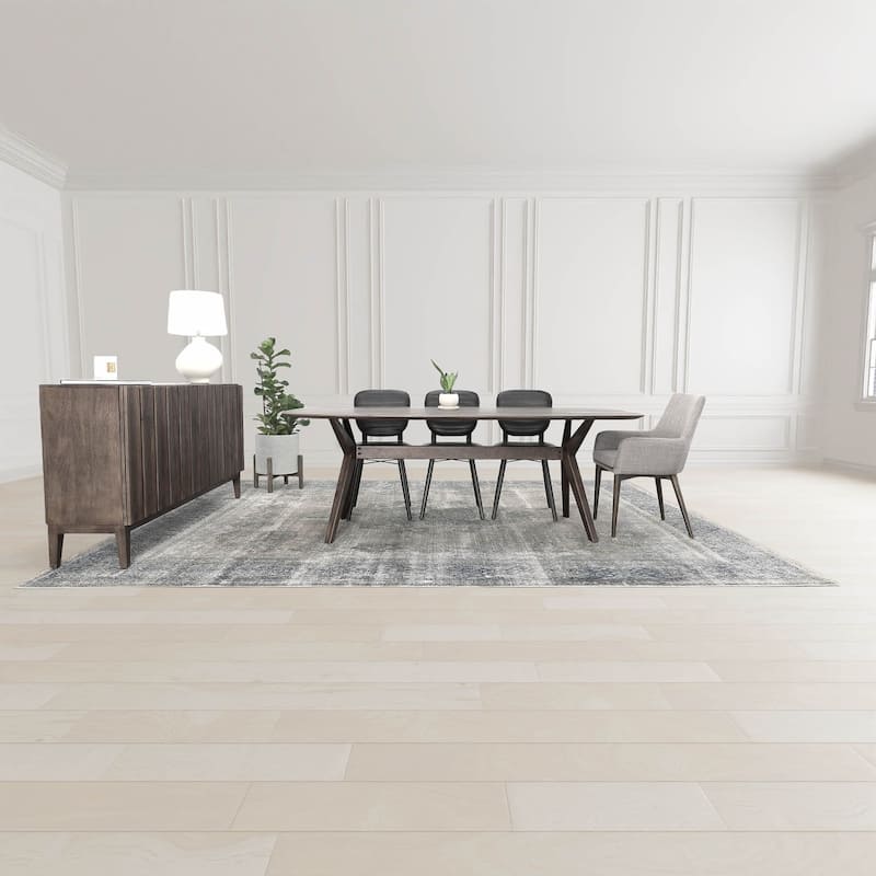 84" Wide Dining Table, Brown