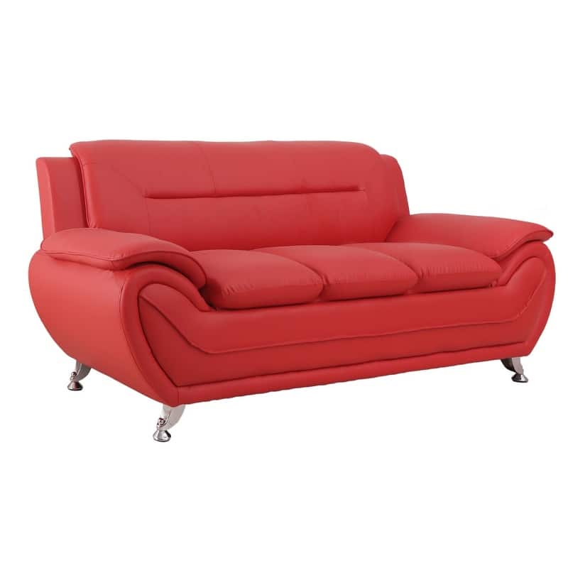 Michael Segura Bonded Leather Upholstered Sofa