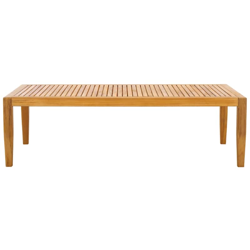 SAFAVIEH Couture Samoa Brazilian Teak Patio Coffee Table - 47"W x 24"D x 14"H