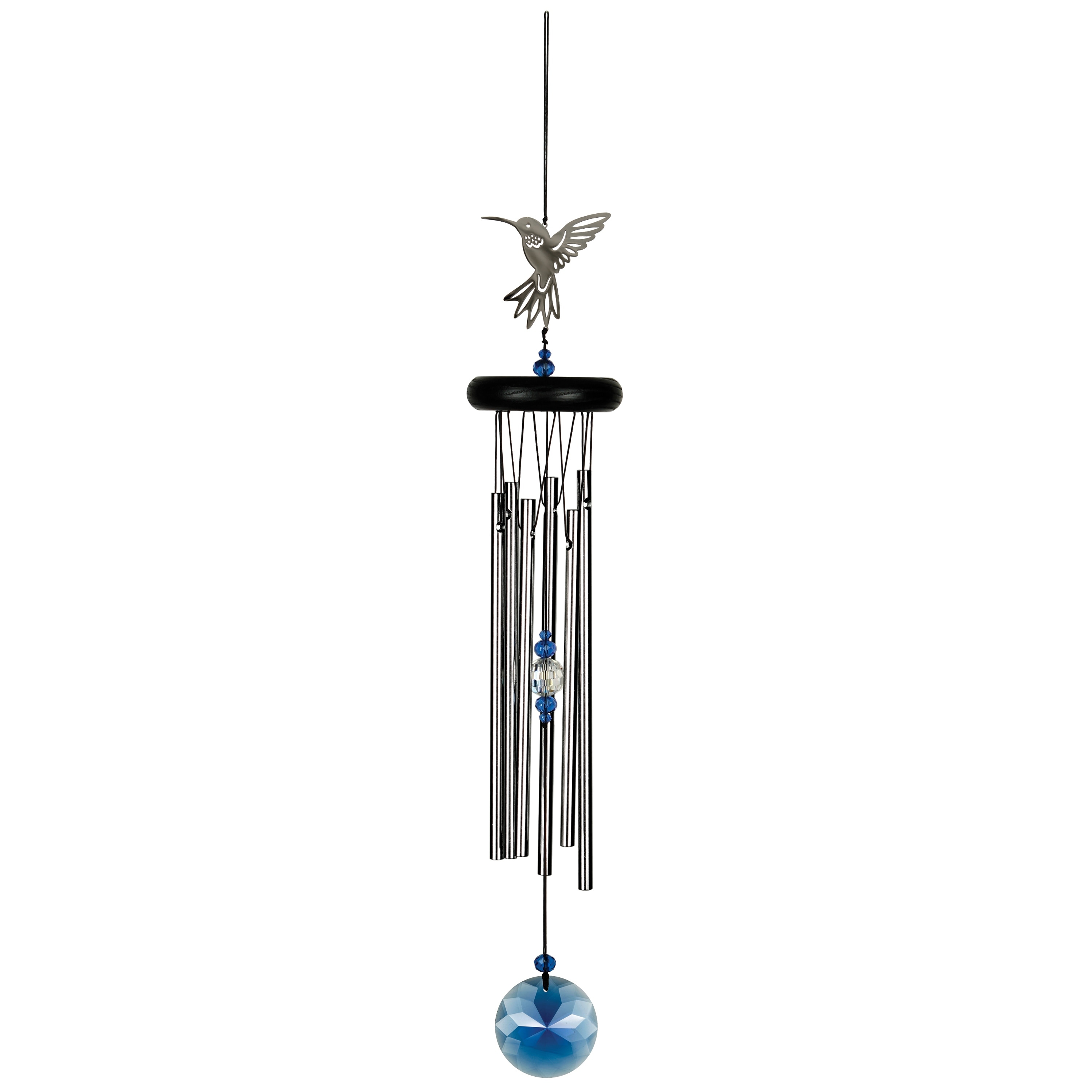 18 in. Woodstock Crystal Hummingbird Wind Chime
