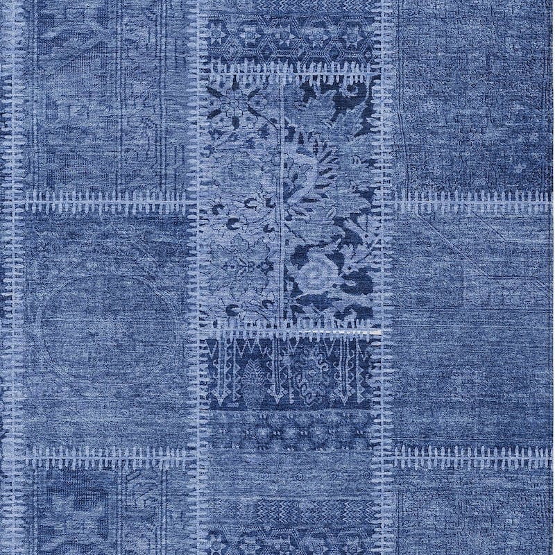 HomeRoots Patchwork Transitional Rectangle Outdoor Rug