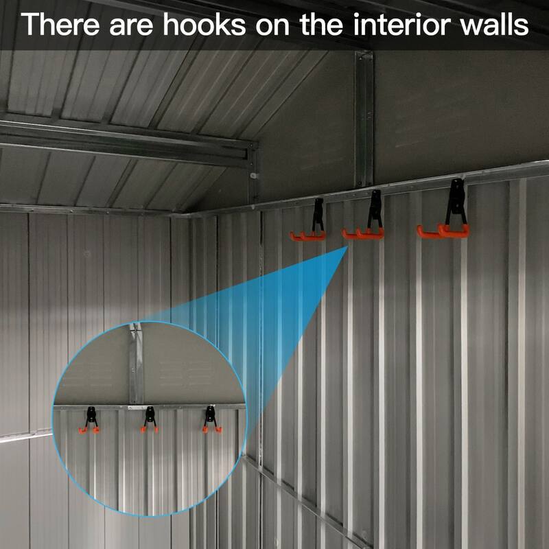 10'x8' Outdoor Metal Storage Shed
